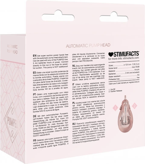 Shots Automatic Pump Head Ανταλλακτικό Αξεσουάρ Ροζ