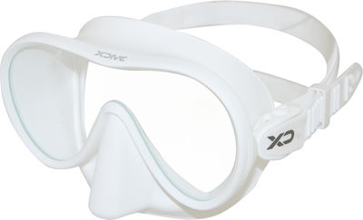 XDive Μάσκα Θαλάσσης Σιλικόνης Goa Mini σε Λευκό χρώμα