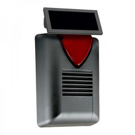 Olympia Electronics BS-475 Wireless RF Alarm Siren Battery Outdoor 105dB with Red Light 18.8x36cm