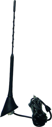 Phonocar Κεραία Αυτοκινήτου Οροφής Fiberglass Βιδωτή με Κλίση 60° και Καλώδιο 5m για Ραδιόφωνο με Ενισχυτή σε Μαύρο Χρώμα