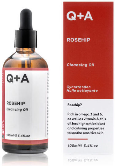 Q+A Natural Skincare Rosehip Face Cleansing Oil 100ml