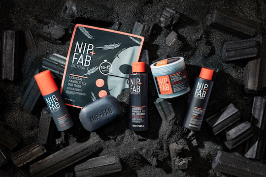 Nip+Fab Detoxify Charcoal + Mandelic Fix Gel Καθαρισμού Προσώπου 145ml