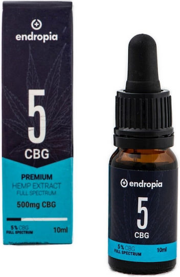 Endropia 5 CBG Premium Hemp Extract Full Sprectrum 500mg CBG 10ml