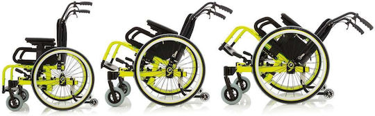 Progeo Tekna Tilt Junior Kids Wheelchair Light Type 39cm Bright Lime