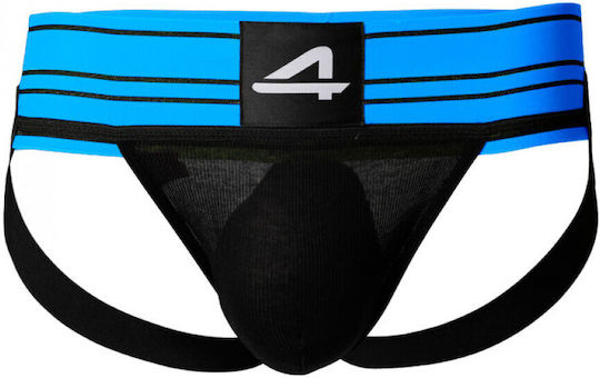 Cut4Men Jockstrap Rugby Blue / Black