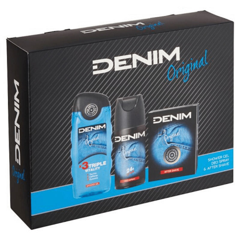 Denim Original Men's Giftset Skin Care Set for Moisturizing Body