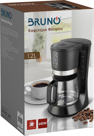 Bruno Filterkaffeemaschine 680W Black