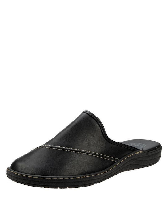 Patrizia Azzi Arizona Men's Leather Slippers Black