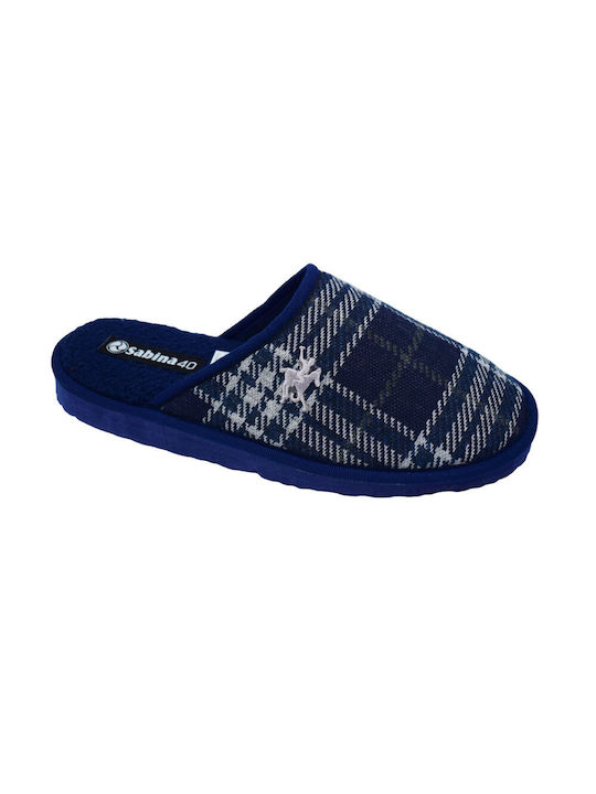 Sabina Men's Printed Slippers Blue