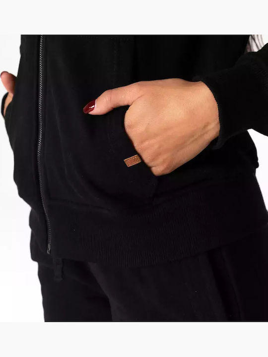 Joan Jachetă hanorac pentru femei Negru
