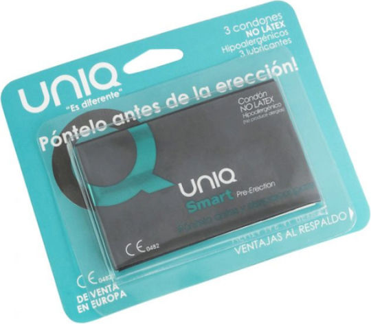 Uniq Προφυλακτικά Smart Pre-erection 3τμχ Natural