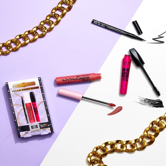 NYX Professional Makeup Vegan Sweet Glam Make-up-Set für die Augen 3Stück