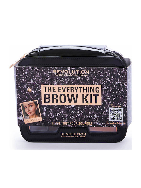 Revolution Beauty The Everything Σετ Μακιγιάζ για τα Φρύδια με Νεσεσέρ 8τμχ
