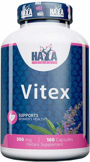 Haya Labs Vitex Fruit Extract Supplement For Menopause 100 Capsules