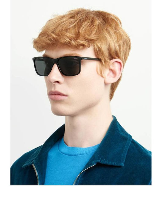 Polaroid Unisex Sunglasses with Brown Tartaruga Plastic Frame and Green Polarized Lens PLD4137/S 0UC/UC