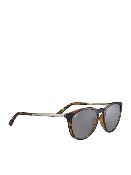 Serengeti Brawley Unisex Γυαλιά Ηλίου με Μαύρο Σκελετό και Καφέ Φακό SS556001