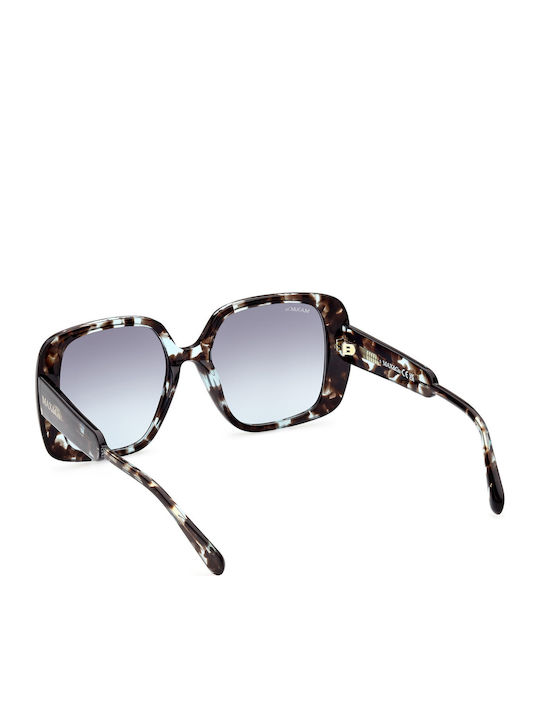 Max & Co Women's Sunglasses with Brown Tartaruga Plastic Frame and Gray Gradient Lens MO0048 55P