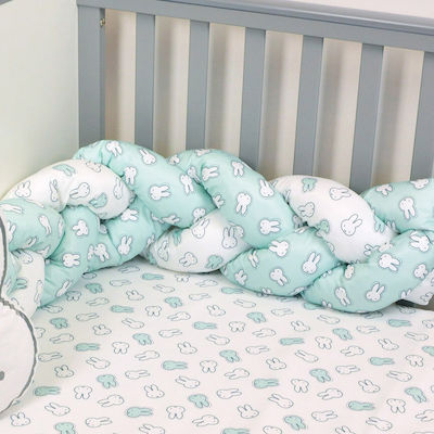 Miffy Crib Bumpers Braided Inside Green 18x200cm