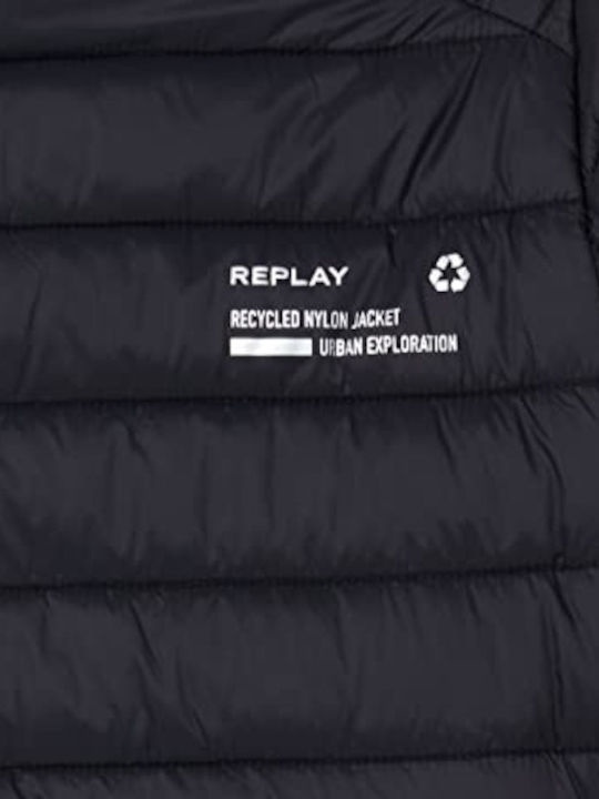 Зимно Мъжко Puffer Черно Яке