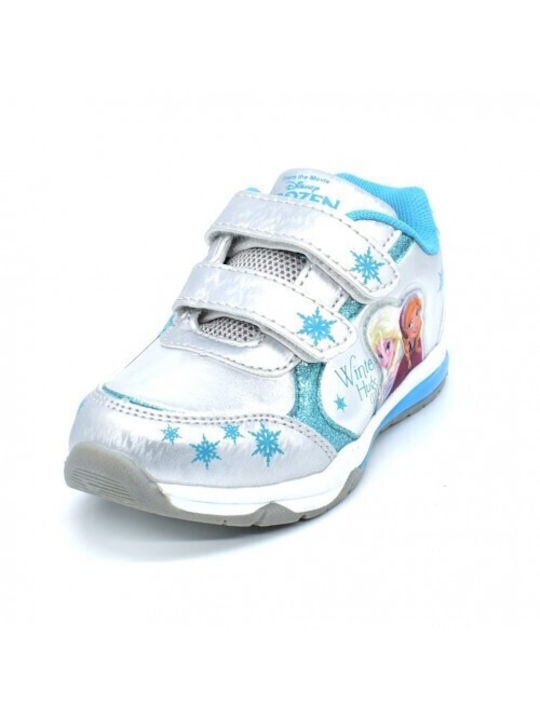 Disney Kids Sneakers with Scratch & Lights Silver