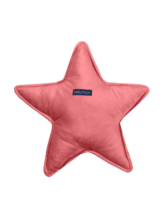 Nautica Pernă Decorativă pentru Pătuț Stea de catifea Coral 37x37cm