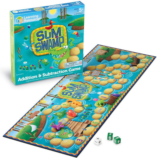 Board Game Sum Swamp for 2-4 Players 5+ Years Old (EN) Learning Resources
