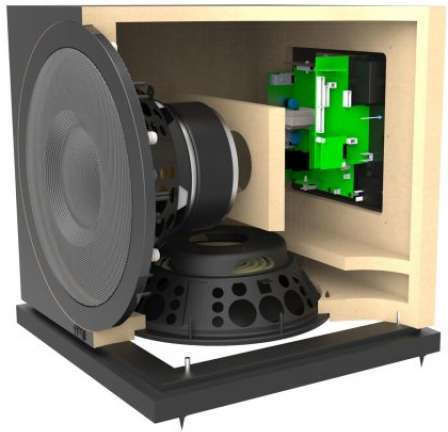 Elac Elac Debut SUB3010 Kabelloser Aktiv Subwoofer mit 10" 200W Schwarz mit Wasser