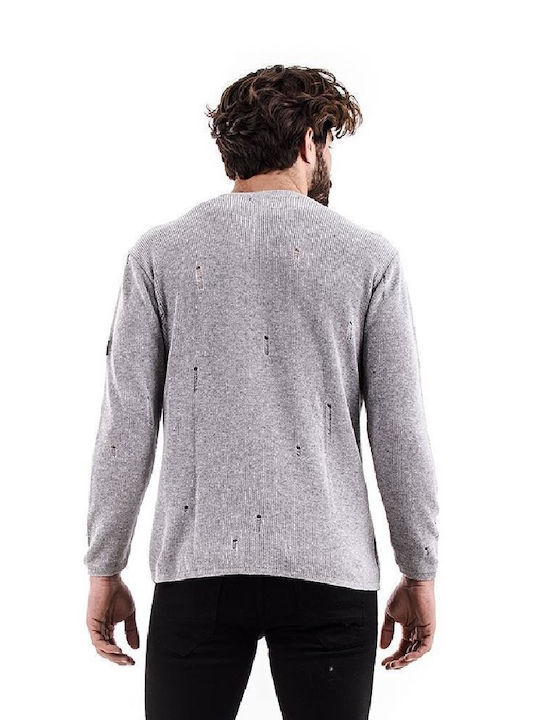 Bellissimo Men's Long Sleeve Sweater Gray