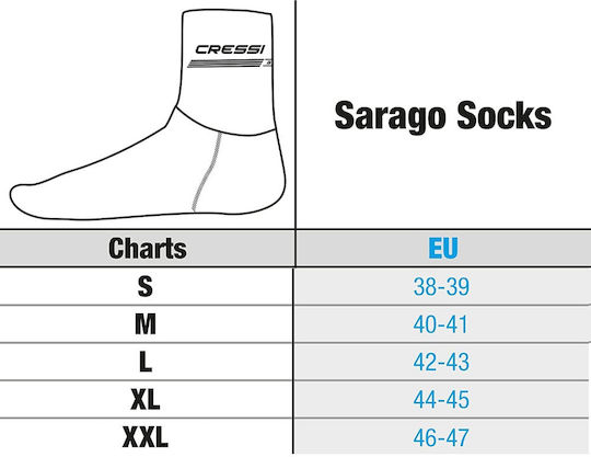 CressiSub Sarago Socks Diving 5mm