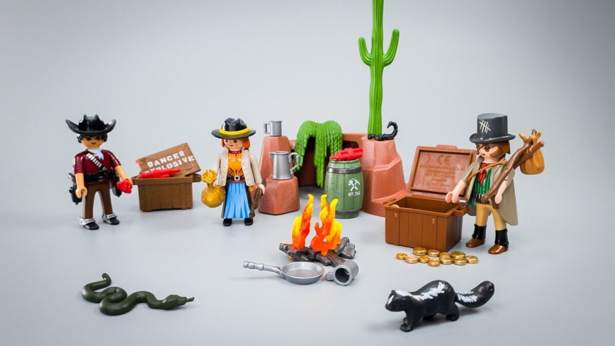 Lot Accessoires Playmobil Western - Bâtons De Dynamite Pour Mine - Occasion Bon état