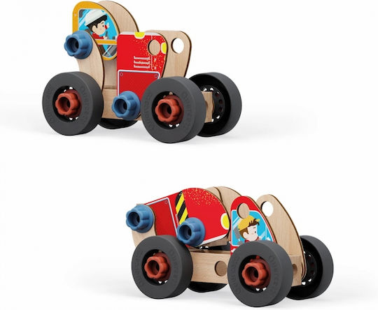 Quercetti Παιχνίδι Κατασκευών Ξύλινo Vehicle για Παιδιά 3+ Ετών
