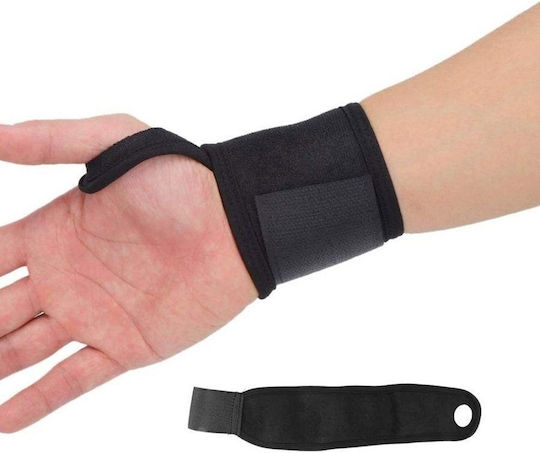 Hurtel Încheietură cu Degetul Mare & Fixare Stânga în Culoarea Negru