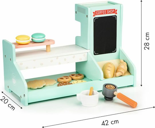 Moni Moni Coffee Shop Aus Holz Für 3+ Jahre 15Stück