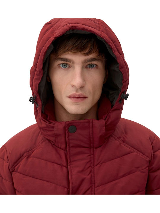 Winter Jacket Puffer Burgundy
