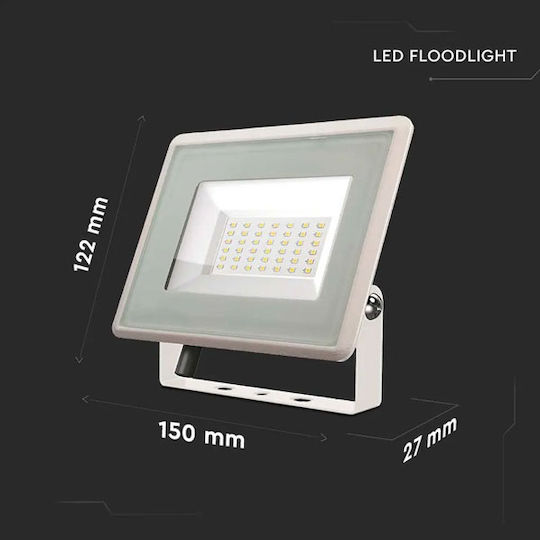 V-TAC F-class Στεγανός Προβολέας LED 30W Θερμό Λευκό 3000K IP65