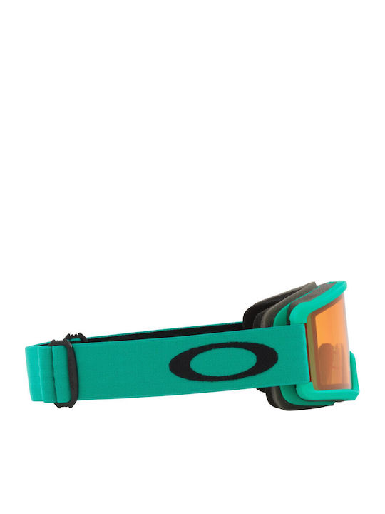 Oakley Target Line S Μάσκα Σκι & Snowboard Παιδική Πράσινη με Φακό σε Καφέ Χρώμα