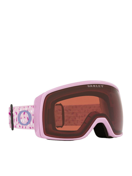 Oakley Flight Tracker S Ski & Snowboard Goggles Kids Pink with Lens in Brown Color