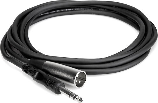 Hosa Cable XLR male - 6.3mm male Μαύρο 3m STX-110M