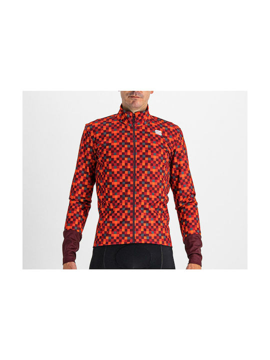 Sportful ZLV062 Cycling Windbreaker Jacket Long sleeve Red