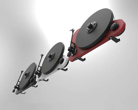 Pro-Ject Audio VT-E R BT High Gloss + Ortofon OM 5E 10548-819 Πικάπ με Belt Drive και Προενίσχυση Λευκό