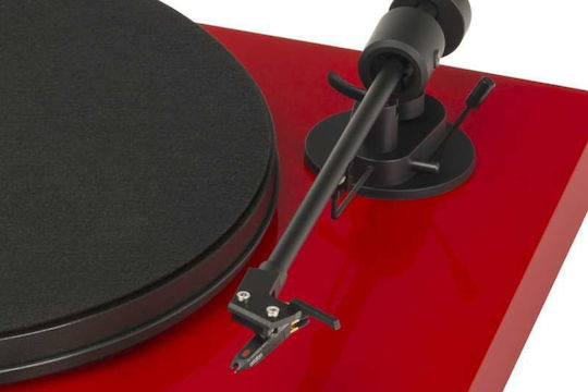 Pro-Ject Audio Juke box E High Gloss + Ortofon OM 5E 13768-836 Πικάπ με Belt Drive και Προενίσχυση Κόκκινο