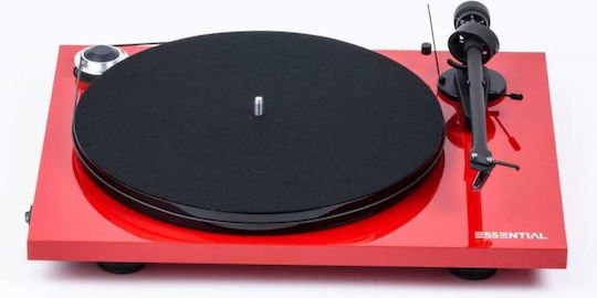 Pro-Ject Audio Essential III + Ortofon OM 10E 15335-1047 Pick-Up Roșu lucios înalt
