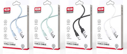 XO NB-208B USB 2.0 Cable USB-C Male - USB-C 60W PD Black 1m 16.005.0199