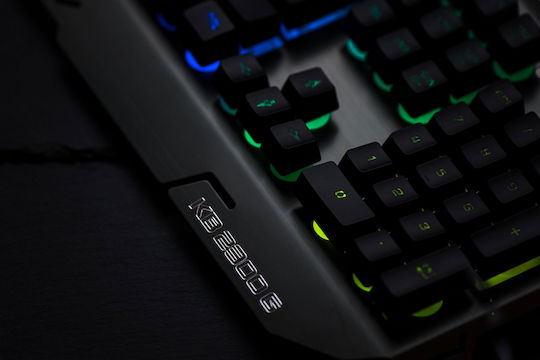 Zeroground KB-2300G Sagara Gaming Πληκτρολόγιο με RGB φωτισμό (Αγγλικό US) Γκρι