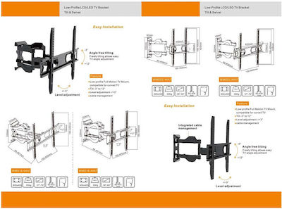 Focus Mount WMS16-64AT WMS16-64AT Wandhalterung für Fernseher mit Arm bis 70" und 35kg