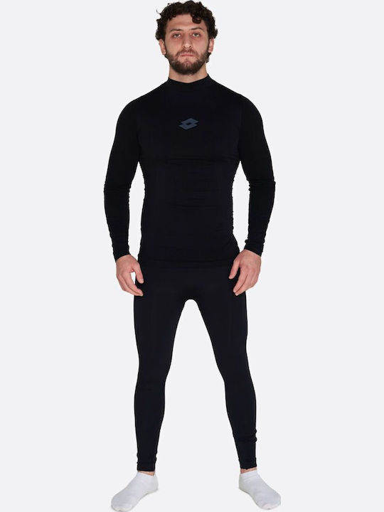 Lotto Elite Und Pant Mens Sports Leggings Compression Long Black