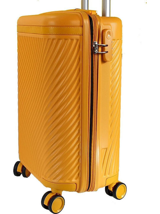 Forecast Cabin Hard Yellow Suitcase With 4 Wheels Height 55cm