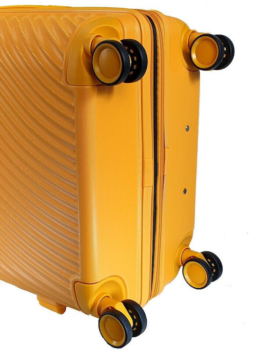 Forecast Hart Gelbe Koffer Maximalhöhe 75cm mit 4 Räder Koffer-Set 3 Stück