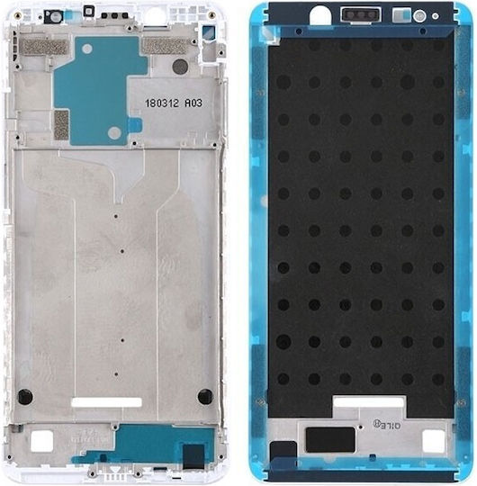 Μεσαίο Πλαίσιο Alb pentru Redmi Note 5