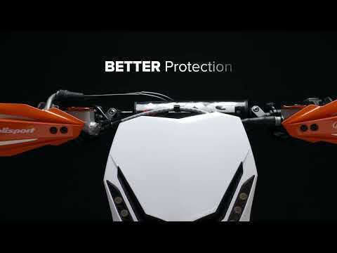 Polisport Motorcycle Protective Hand Guards Bullit in White Colour